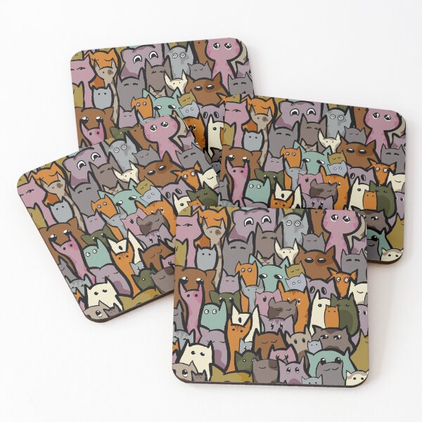 Item preview, A Clowder of Cats Pattern  designed and sold by jessieartsdaily.