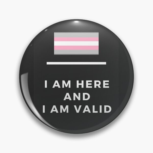 Item preview, I Am Valid Rectangle Graphic - Demigirl designed and sold by thesassypanda.