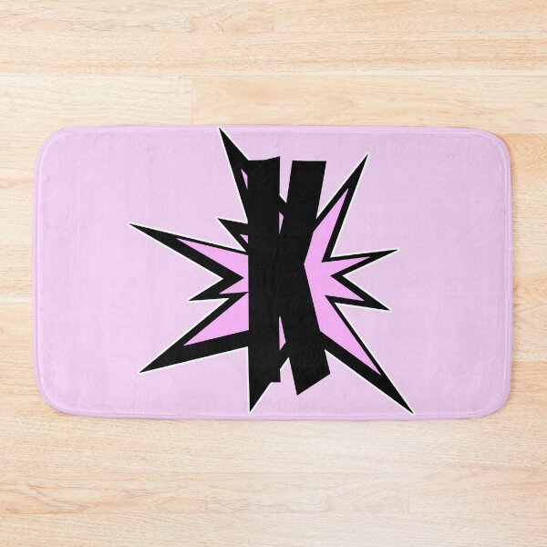 Item preview, K letter comic art pink alphabet monogram - initials designed and sold by MadandMean.
