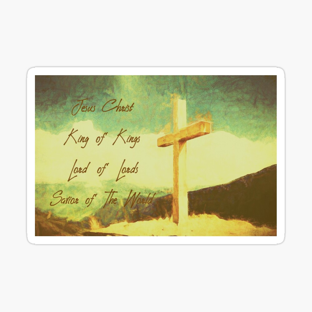 Jesus Christ King Of Kings Cross Painting 1 Poster By Sacedministry Redbubble