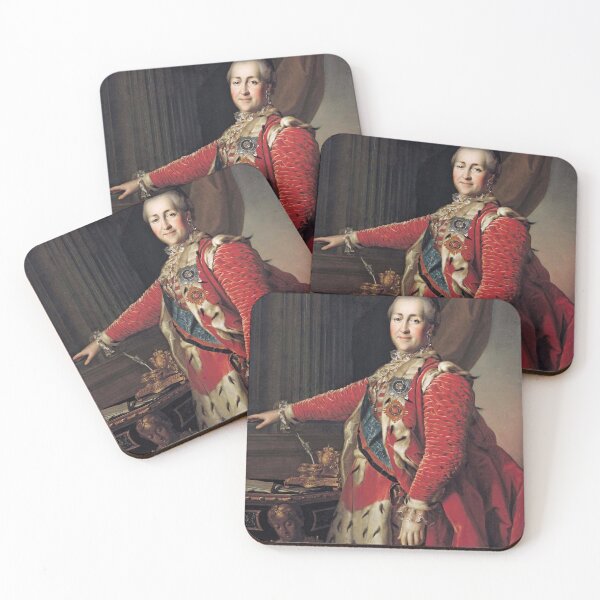 Item preview, Catherine II the Great empress of Russia 1782 portrait designed and sold by Vintage Designs +.
