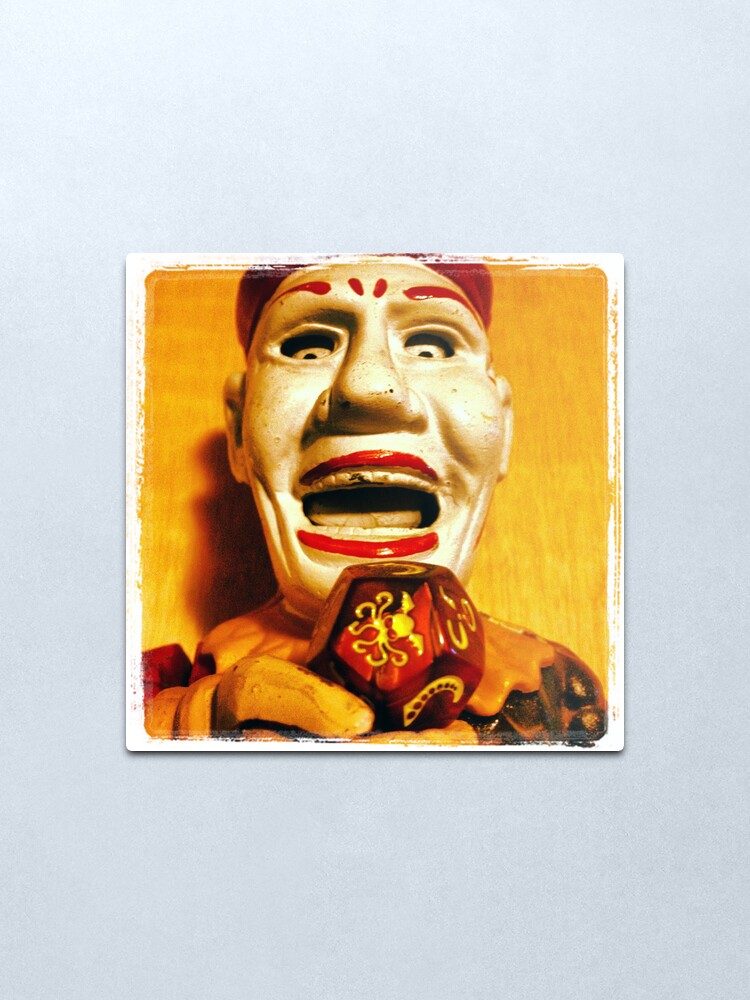 Alternate view of The Klown in Yellow Metal Print