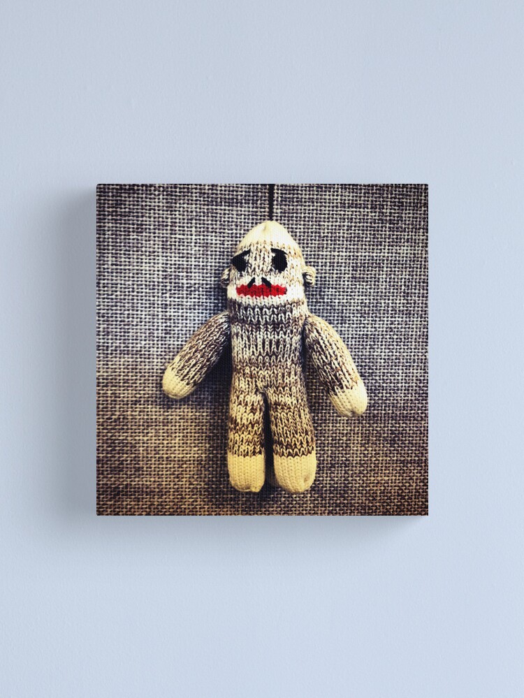 Alternate view of Sock Monkey Canvas Print