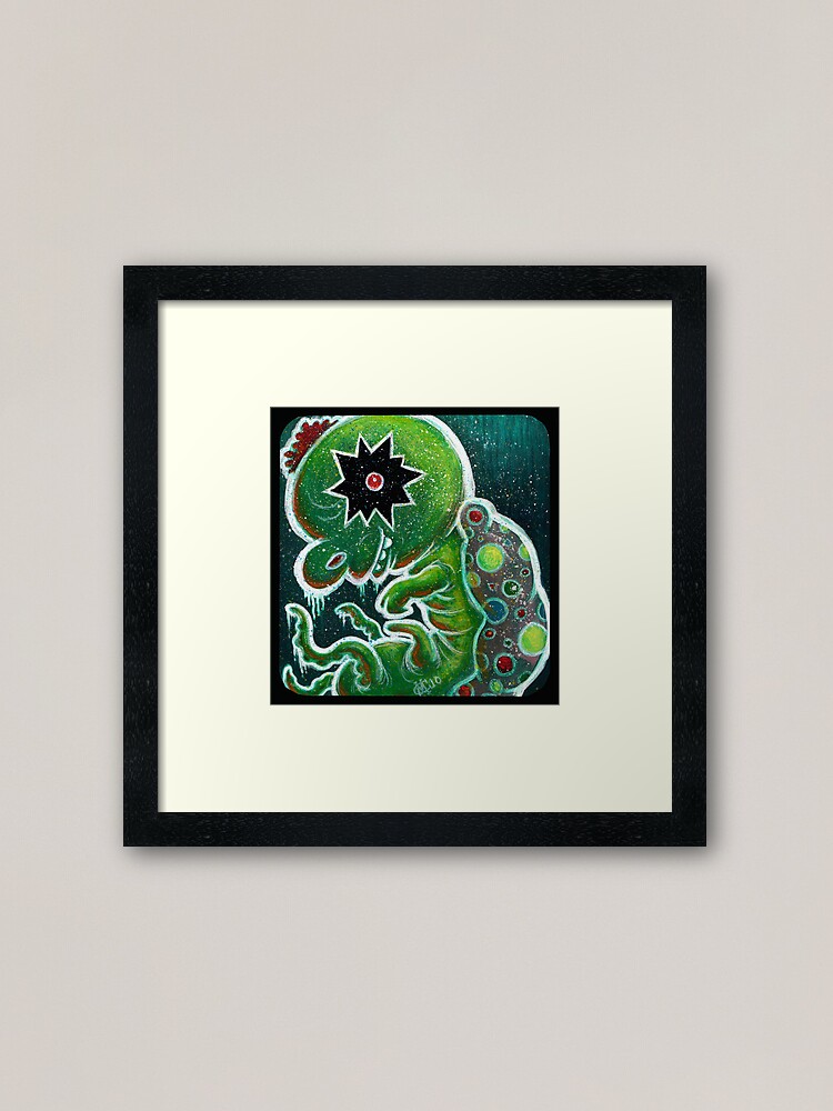 Alternate view of GloWyrm Framed Art Print