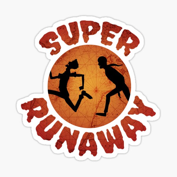 Super Run Away Sticker