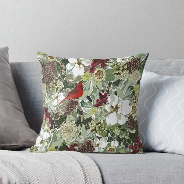 Item preview, Winter Holiday Floral with Birds designed and sold by Cheryl Welch.