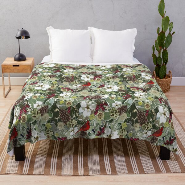Item preview, Winter Holiday Floral with Birds designed and sold by Cheryl Welch.