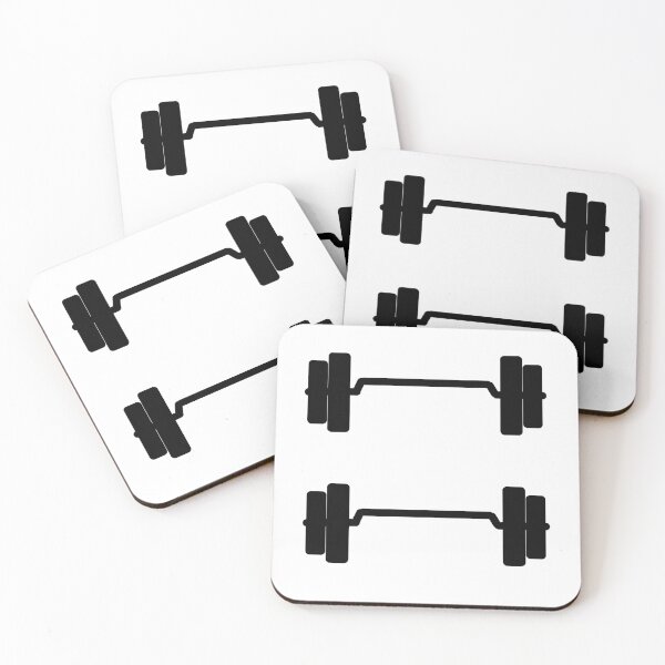 Item preview, Double barbell icons (Black) designed and sold by AnyssNara.
