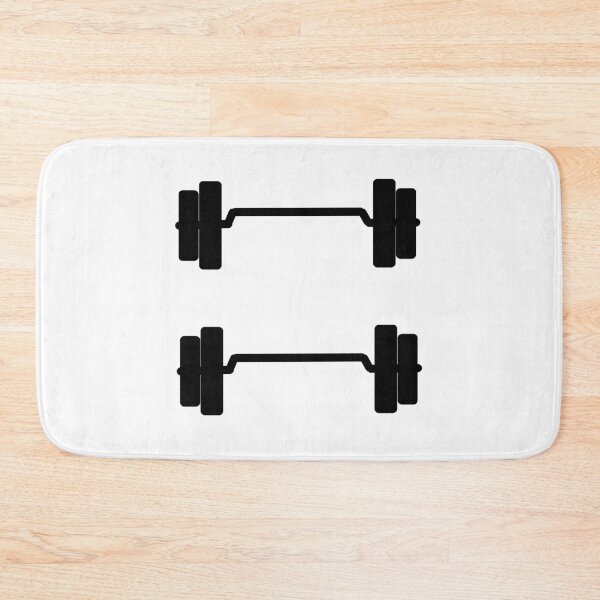 Item preview, Double barbell icons (Black) designed and sold by AnyssNara.