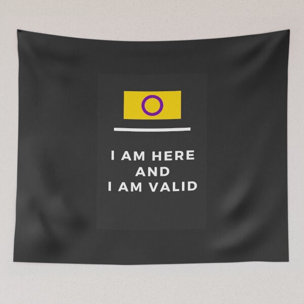 Item preview, I Am Valid Rectangle Graphic - Intersex designed and sold by thesassypanda.