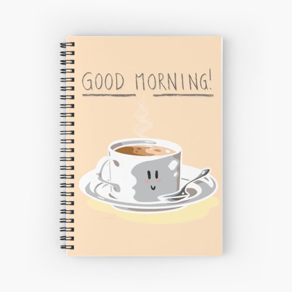 Good Morning! (Peach Puff) Spiral Notebook