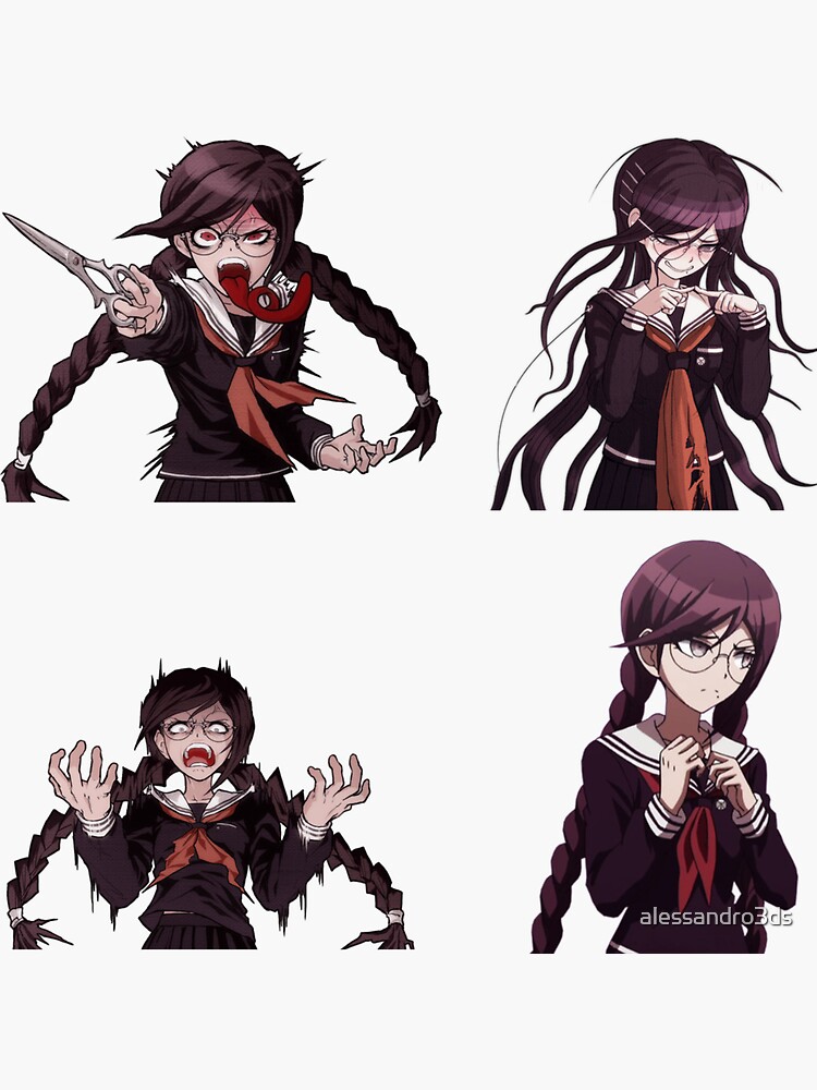 "Toko Fukawa Pack" Sticker by alessandro3ds | Redbubble