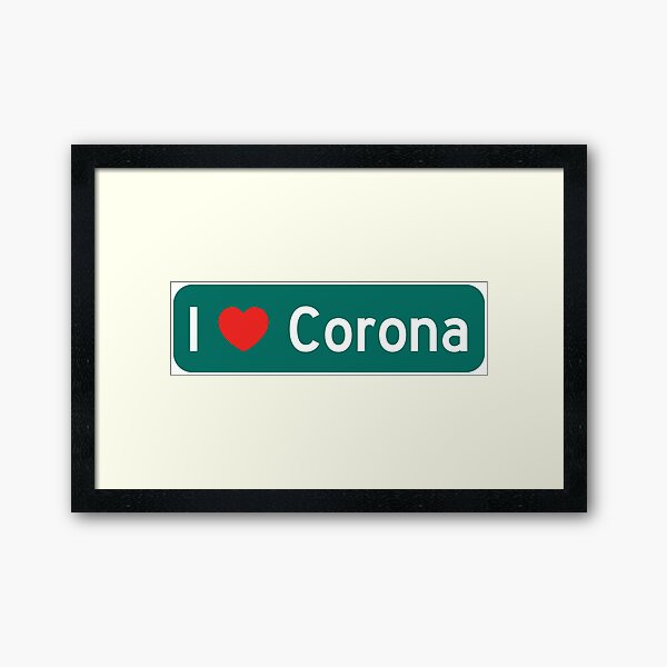 Vista previa del artículo con la obra «¡Amo Corona!», diseñado y vendido por DoodleDashCollective.