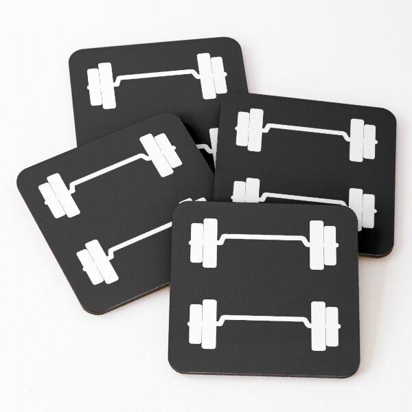 Item preview, Double barbell icons (White) designed and sold by AnyssNara.