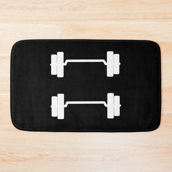 Item preview, Double barbell icons (White) designed and sold by AnyssNara.