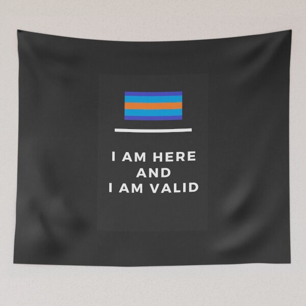 Item preview, I Am Valid Rectangle Graphic - Multigender designed and sold by thesassypanda.
