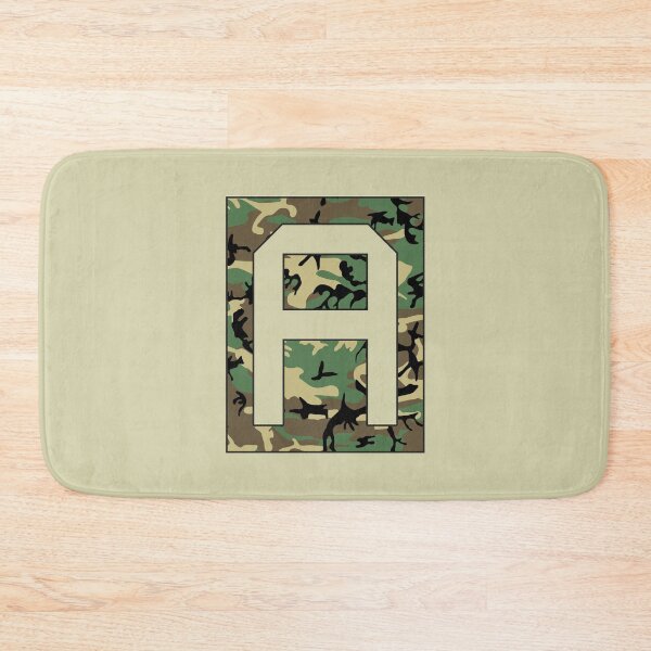 Item preview, Letter "A" Military Camo Stencil font designed and sold by 65 MCMLXV.