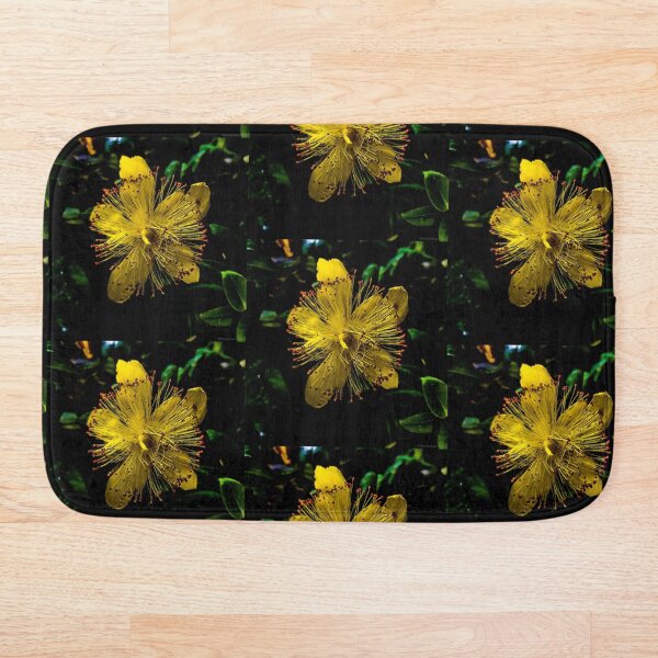 The Yellow Flower Bath Mat