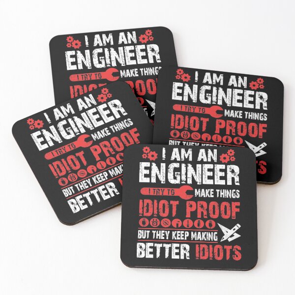 Item preview, Vintage Gift I Am An Engineer I Try To Make Things Idiot Proof But They Keep Making Better Idiots designed and sold by Simeon	 Dorelus.