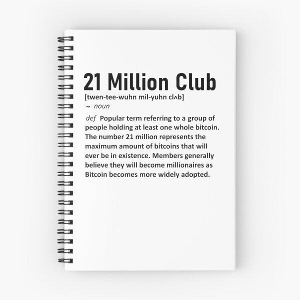 Item preview, Bitcoin - 21 Million Club definition designed and sold by TheRebelGene.