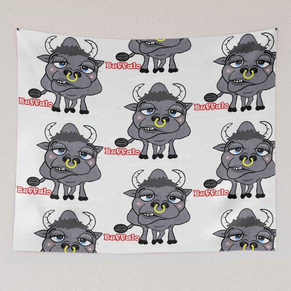 Item preview, Animal - Buffalo  designed and sold by Shirley cute art .