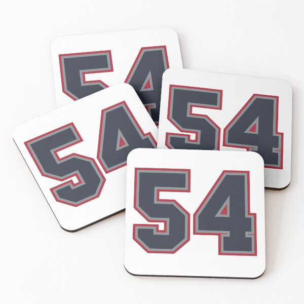 Item preview, 54 Navy Grey Red Sports Number Fifty-Four designed and sold by HelloFromAja.