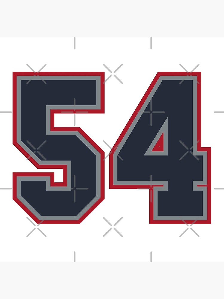 44 Navy Grey Red Sports Number Fourty-Four Sticker for Sale by  HelloFromAja