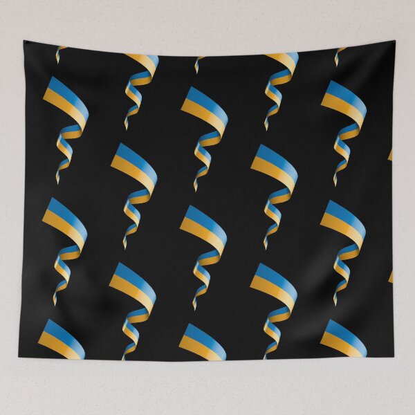 Item preview, Ukrainian wavy flag Ukraine designed and sold by elhefe.