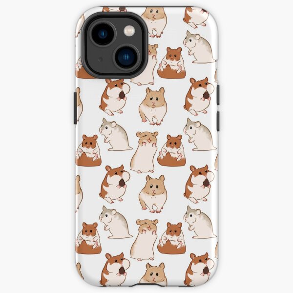 cute hamster pattern iPhone Tough Case