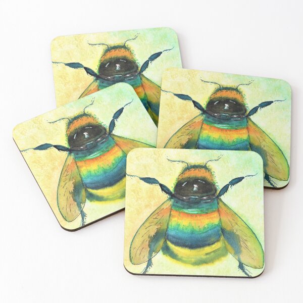Item preview, Original watercolour bee painting  designed and sold by ArtbyCathyUK.
