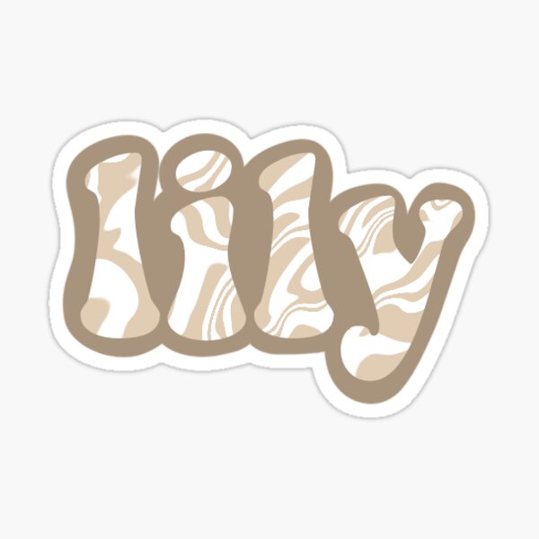 Lily Name Stickers | Redbubble