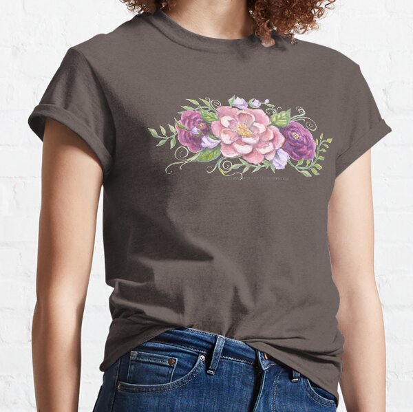 Watercolor Flowers Classic T-Shirt
