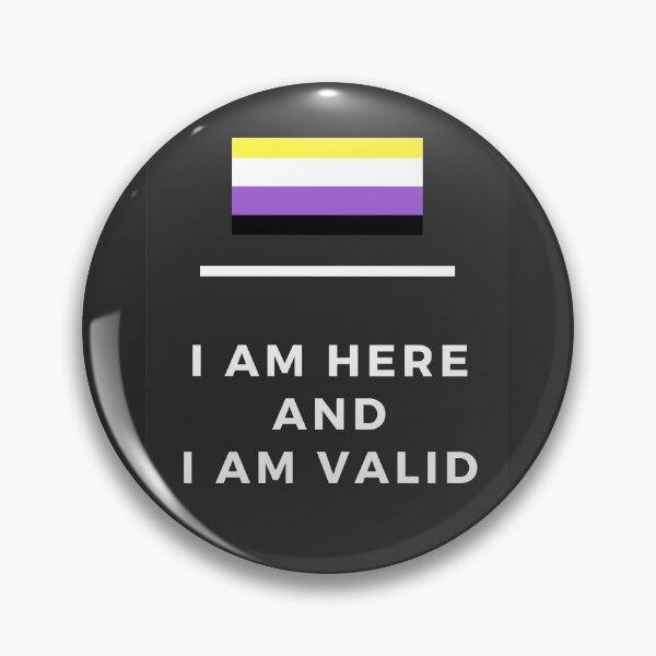 Item preview, I Am Valid Rectangle Graphic - Non-Binary designed and sold by thesassypanda.