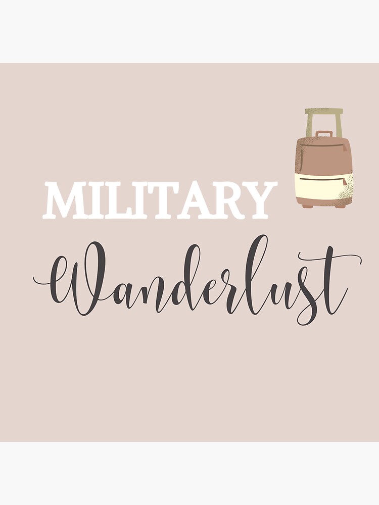 Thumbnail 3 of 3, Sticker, Military Travel Wanderlust Travel Sticker designed and sold by AW101.