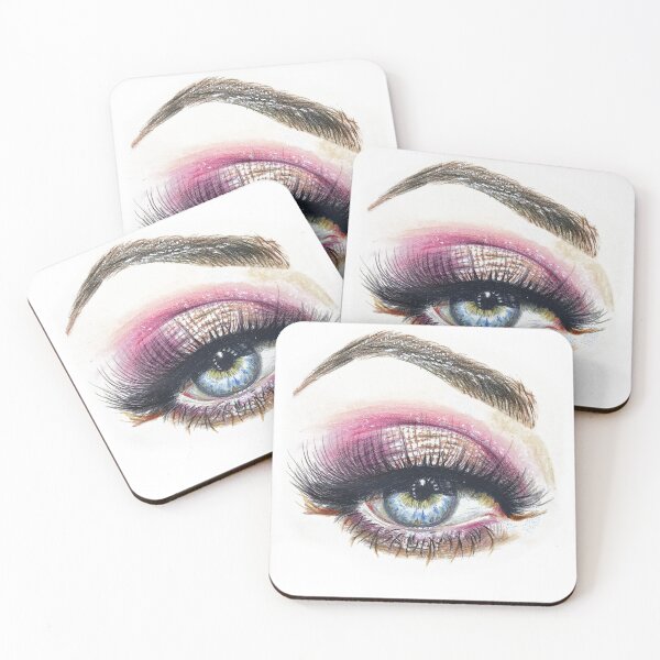 Item preview, Beautiful colorful realistic eye with detailed iris & long dramatic eyelashes. designed and sold by AznavourByKarin.