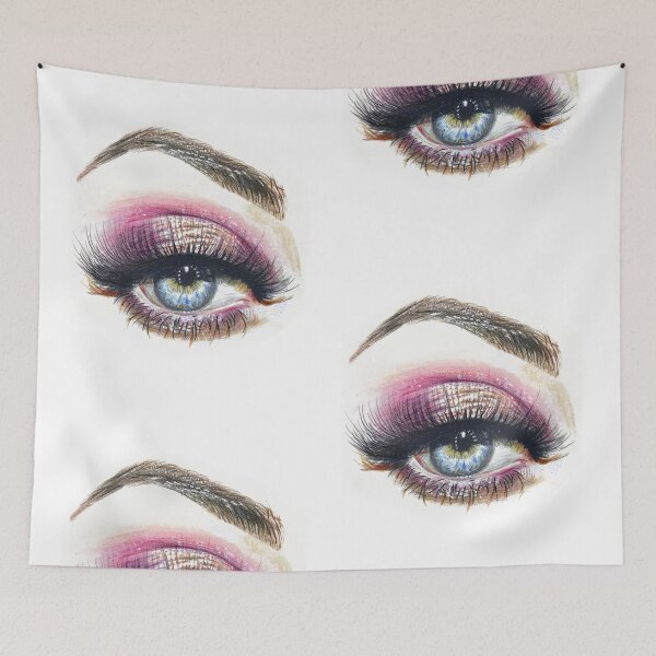 Item preview, Beautiful colorful realistic eye with detailed iris & long dramatic eyelashes. designed and sold by AznavourByKarin.