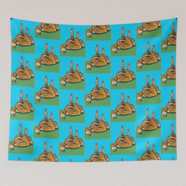 Item preview, meerkats on a sloth designed and sold by soldesign72.