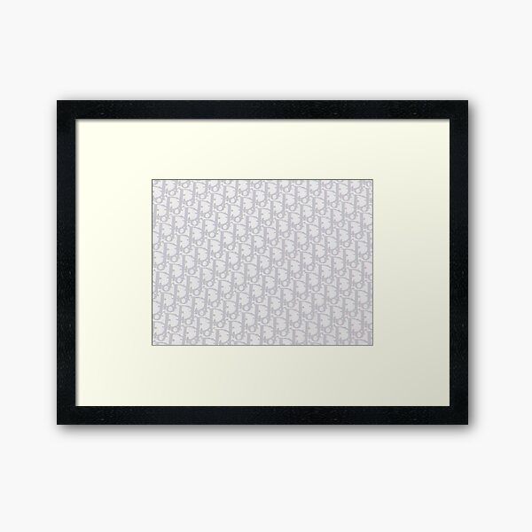 Luxe Oblique Monogram "Dio" Gerahmter Kunstdruck