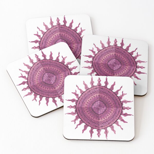 Item preview, pink mandala design | watercolor artwork designed and sold by Musiccityartfix.