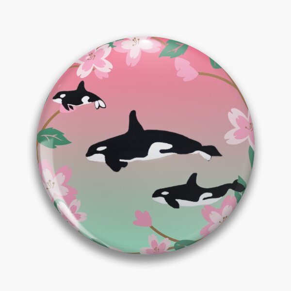 Item preview, Orca Cherry Blossoms designed and sold by RiverOrchid.