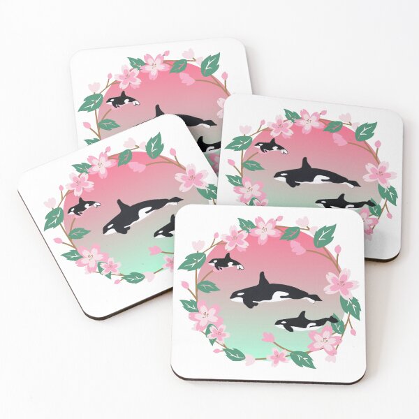 Item preview, Orca Cherry Blossoms designed and sold by RiverOrchid.