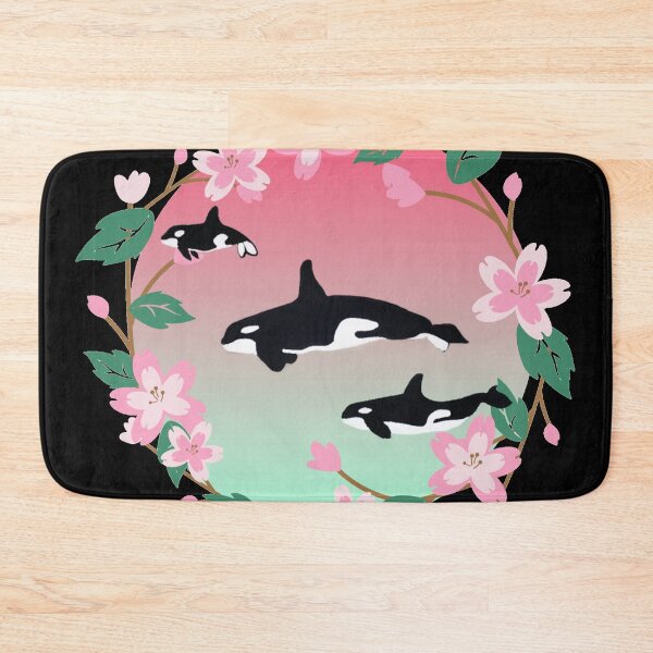 Item preview, Orca Cherry Blossoms designed and sold by RiverOrchid.