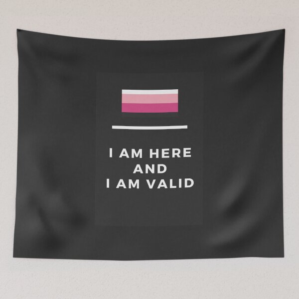 Item preview, I Am Valid Rectangle Graphic - Transfem designed and sold by thesassypanda.