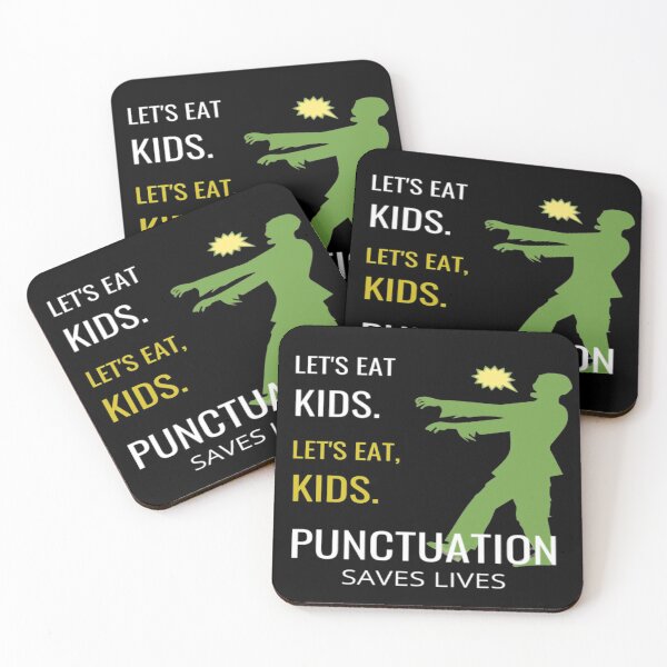 Item preview, Let's Eat Kids Let's Eat, Kids Punctuation Saves Lives designed and sold by Tarun Bisht.