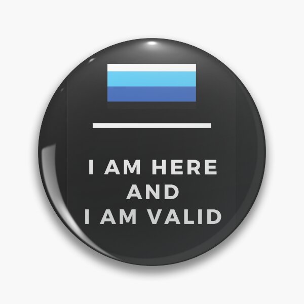 Item preview, I Am Valid Rectangle Graphic - Transmasc designed and sold by thesassypanda.