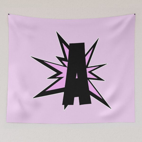 Item preview, A letter as comic cartoon alphabet monogram - initials designed and sold by MadandMean.