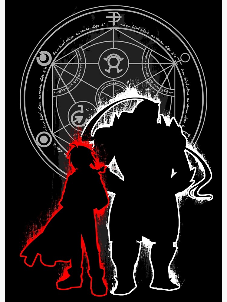 Lámina fotográfica con la obra «Fullmetal Alchemist» de