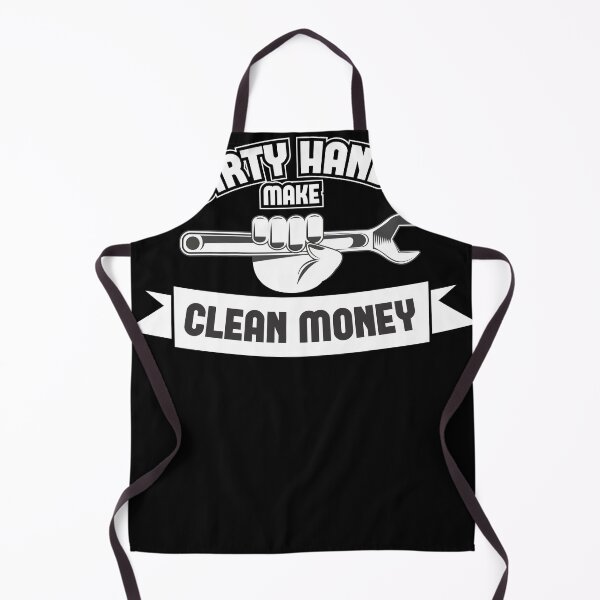 Item preview, Dirty Hands make Clean Money saying motif designed and sold by Grinover.