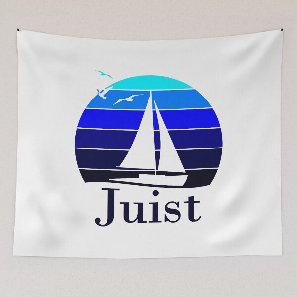 Item preview, Juist sailing ship blue designed and sold by ChrissiCreation.
