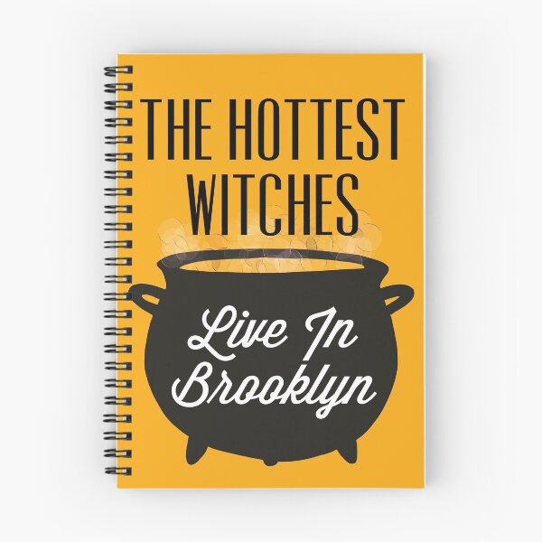 Item preview, The Hottest Witches Live in Brooklyn Halloween Quote designed and sold by AMSonArt.